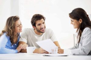 Couple meeting with financial advisor